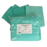 Pościel medyczna z flizeliny (poszwa, poszewka, prześcieradło) rozm.160 x 210 cm - zielona