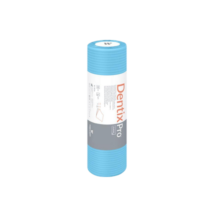 Serwety podfoliowane w rolce 33 cm x 19,2 m, perforacja co 48 cm - DentixPro, niebieskie