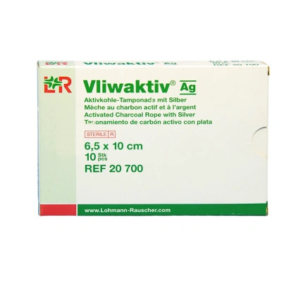 VLIWAKTIV Ag tamponada 6,5 x 10 cm. Opatrunek przeciwbakteryjny (10 szt.)