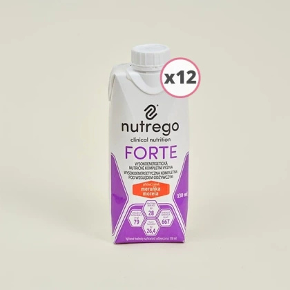 Nutrego FORTE 12 x 330 ml o smaku moreli