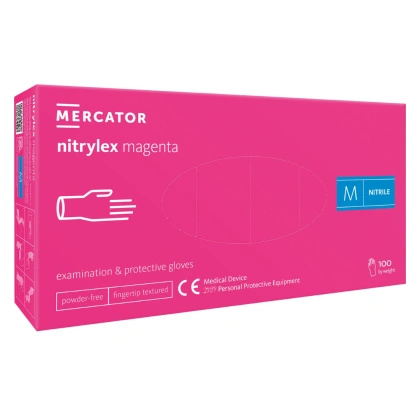 NITRYLEX MAGENTA - Rękawice nitrylowe bezpudrowe (100 szt.)