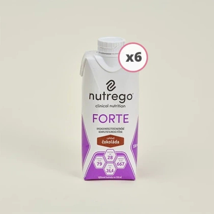 Nutrego FORTE 330 ml czekolada (6 szt.) KRÓTKA DATA