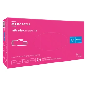 NITRYLEX MAGENTA - Rękawice nitrylowe bezpudrowe (100 szt.)