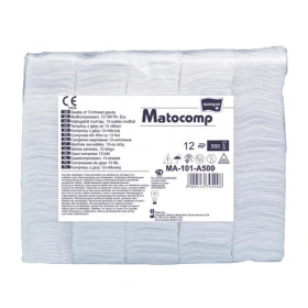 Kompresy gazowe 13. nitkowe 12. warst. 7 x 7 cm. (500 szt.) - Matopat
