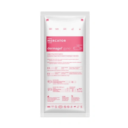 DERMAGEL GYNO - Rękawice lateksowe bezpudrowe STERYLNE (1 para)