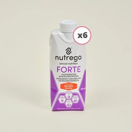 Nutrego FORTE 6 x 330 ml o smaku moreli