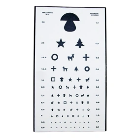 Tablica okulistyczna GRZYBEK