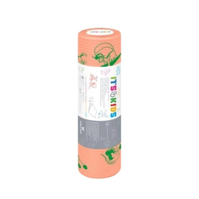 Podkład podfoliowany w rolce 33 cm x 25 m, perforacja co 50 cm - dziecięcy, morelowy