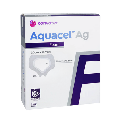 Aquacel Ag Foam ADH Sacral - opatrunek przylepny 20  x 16,9 cm (5 szt.) - ConvaTec
