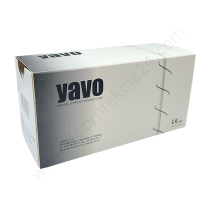 Nici YAVO PGA 4/0 ig. 26 mm, 1/2 koła, okrągła / 75 cm - wchłanialne, polifilament (plecionka) fioletowe (12 szt.)