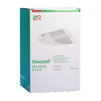 Vliwazell Sterile 10 x 10 cm. Opatrunek wysoce chłonny, STERYLNY (60 szt.)