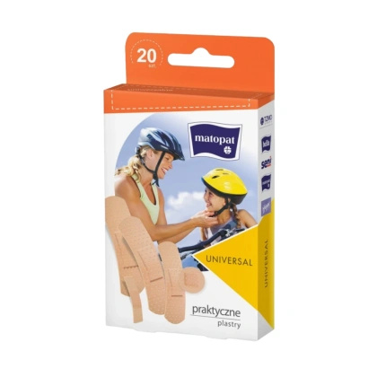 Plastry z opatrunkiem Uniwersal - STERYLNE (20 szt.) - Matopat