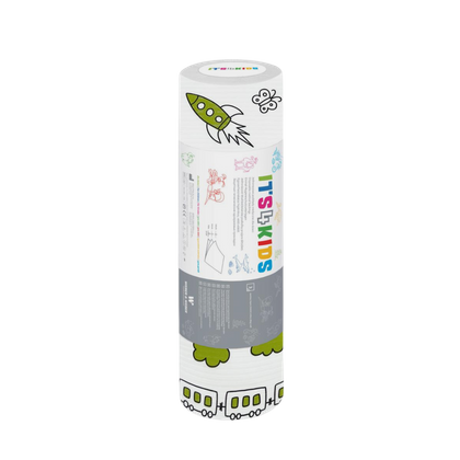 Podkład podfoliowany w rolce 33 x 50 cm (40 szt.) dziecięcy - Zielone Wzorki