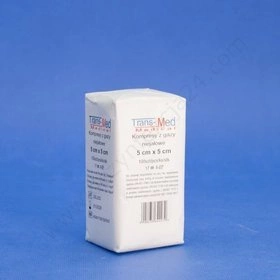 Kompresy gazowe 17. nitkowe 8. warst. 5 x 5 cm. (100 szt.) - TM