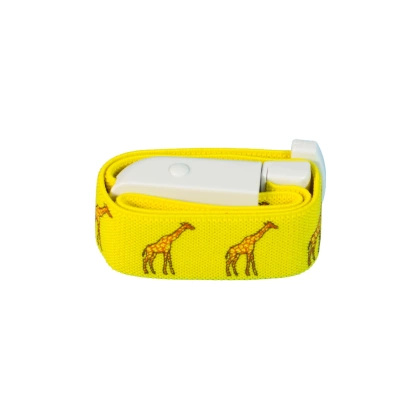 Staza - opaska uciskowa automatyczna we wzorki dla dzieci ŻÓŁTE ŻYRAFY (1 szt.) - Improve