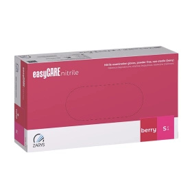 easyCARE BERRY rękawice nitrylowe bezpudrowe malinowe (100 szt.)
