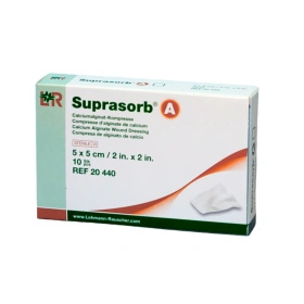 SUPRASORB A 5 x 5 cm. Opatrunek z alginatu wapnia (10 szt.)