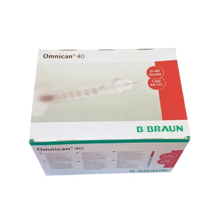 Strzykawka trzyczęściowa 1 ml OMNICAN do insuliny U-40 z igłą 0,33 x 12 mm (100 szt.) - Braun