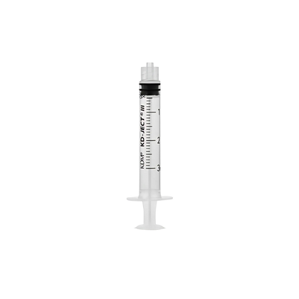 Strzykawka trzyczęściowa 2 ml, LL (100 szt.) - KD-JECT