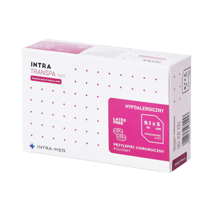 Intra Transpa Tape - Plaster foliowy 5 cm x 9,1 m (6 szt.)
