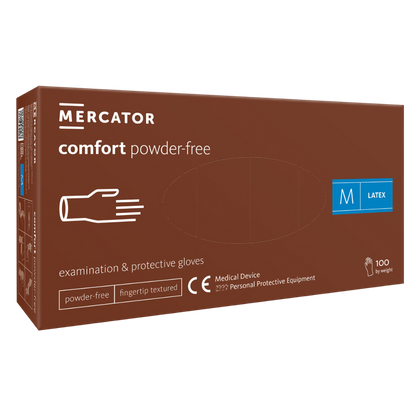 COMFORT PF - rękawice lateksowe bezpudrowe zabiegowe (100 szt.)