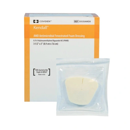 Opatrunek piankowy Kendall AMD z wycięciem 8,9 cm x 7,6 cm (1 szt.) -  Covidien