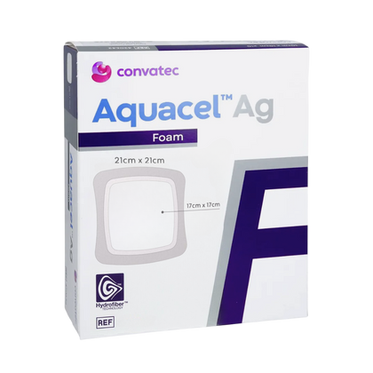 Aquacel AG foam ADH - opatrunek przylepny 21 x 21 cm (5 szt.) - ConvaTec