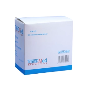 Kompresy gazowe 17. nitkowe 8. warst. 7,5 x 7,5 cm. (op. 100 x 3 szt.) sterylne - TM