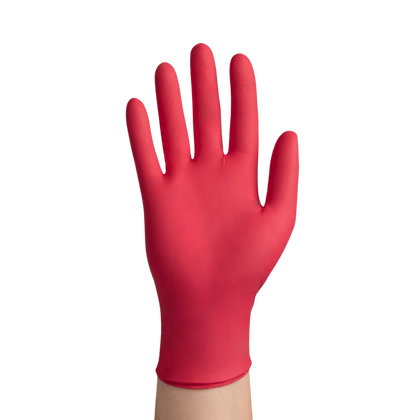 easyCARE BERRY rękawice nitrylowe bezpudrowe malinowe (100 szt.)