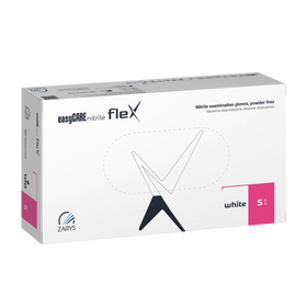 easyCARE FLEX rękawice nitrylowe bezpudrowe białe (100 szt.)