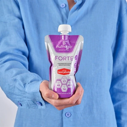 Nutrego FORTE 12 x 200 ml o smaku poziomkowym [KRÓTKA DATA]