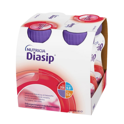 Nutricia Diasip 200 ml truskawka (4 szt.)