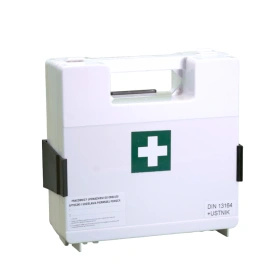 Apteczka ścienna, typu BDR, DIN 13164 + aparat do sztucznego oddychania