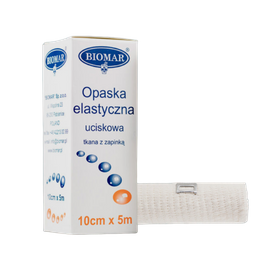 Opaska elastyczna z zapinką 10 cm x 5 m - Biomar