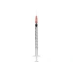 Strzykawka trzyczęściowa do insuliny 1 ml. U-100 z wtopioną igłą (0,33 x 12 mm.) (100 szt.) - KD-Ject