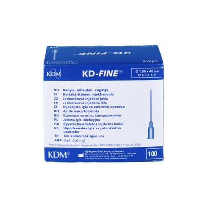 Igła 1,8 x 40 mm 15 G (100 szt.) - KD