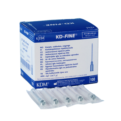 Igła 1,8 x 40 mm 15 G (100 szt.) - KD