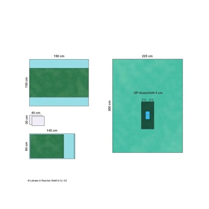 Raucodrape PRO Sectio II Zestaw do cięcia cesarskiego (11 szt.)