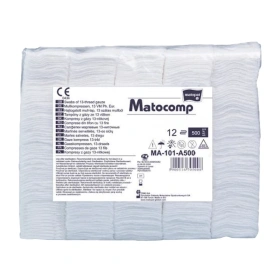 Kompresy gazowe 13. nitkowe 12. warst. 5 x 5 cm. (500 szt.) - Matopat