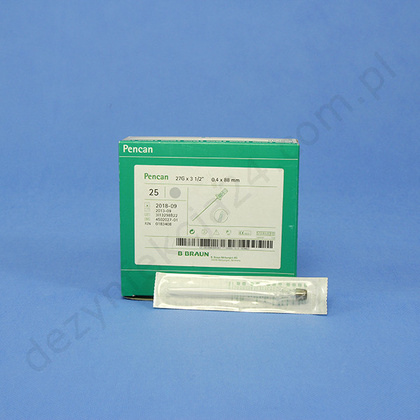 Igła do znieczuleń podpajęczynówkowych 0,42 x 88 mm 27G Pencan Quincke - Braun