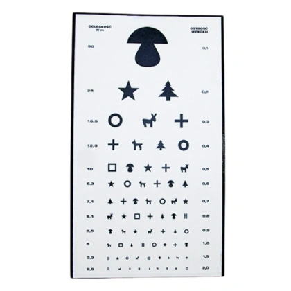 Tablica okulistyczna GRZYBEK
