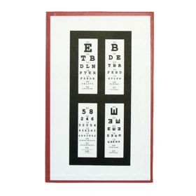 Tablica okulistyczna do bliży