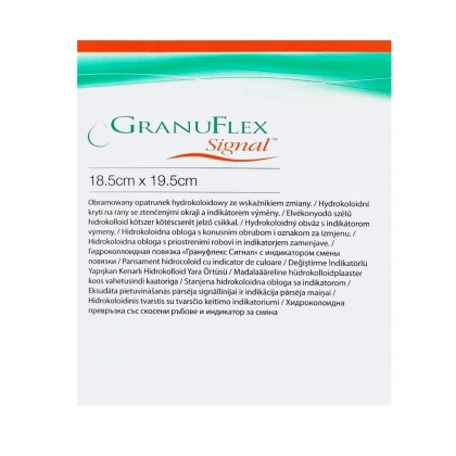 Granuflex Signal - opatrunek hydrokoloidowy 10 x 10 cm (5 szt.) - ConvaTec