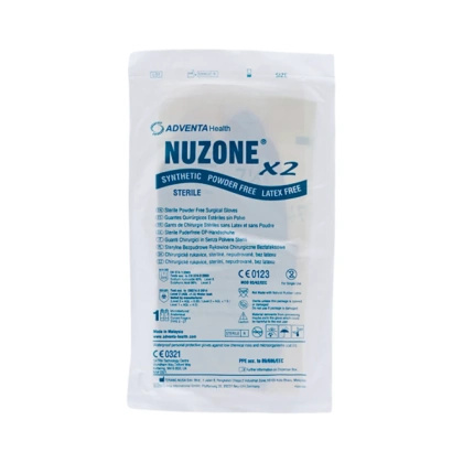 Nuzonex2 - Rękawice neoprenowe bezlateksowe, bezpudrowe sterylne (1 para)