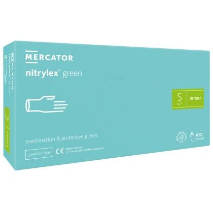 NITRYLEX GREEN - Rękawice nitrylowe bezpudrowe (100 szt.)
