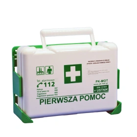 Apteczka ścienna, typu BD, DIN 13164 + aparat do sztucznego oddychania