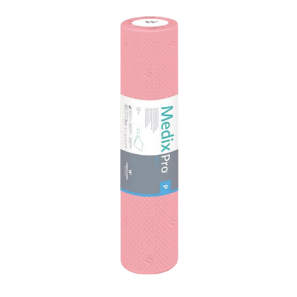 Podkład bibułowy w rolce 60 cm x 50 m, perforacja co 50 cm - MedixPro, różowy