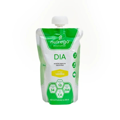 Nutrego DIA  12 x 200 ml o smaku waniliowym - płynna dieta dla cukrzyków