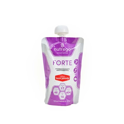 Nutrego FORTE 12 x 200 ml o smaku poziomkowym [KRÓTKA DATA]