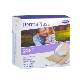 Plaster z opatrunkiem DermaPlast Soft 6 cm x 5 m